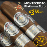 Cigar Page: 63% Off Platinum Delivers Your Monte's Worth