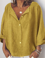 Annie Cloth: 40% Off Womens' Clothing Long Sleeve Linen Shirts Blouses