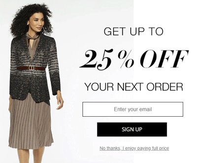 Misook: 25% Off Your Next Order