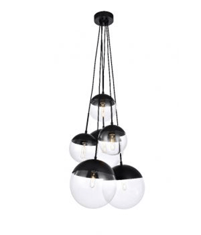 Totally Furniture: 30% Off On ​Eclipse 6 Lights Black Pendant